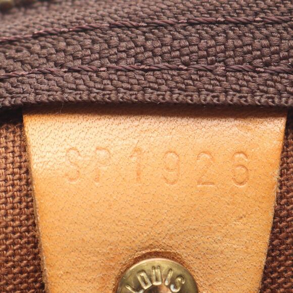 LOUIS VUITTON Brown Monogram Leather Keepall 50 Boston Bag